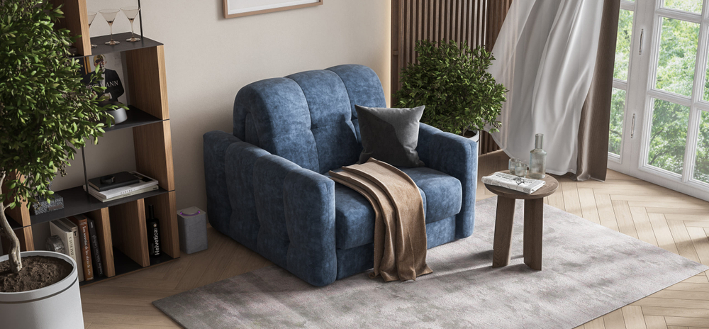 Босс Слип кресло-кровать Велюр роял агат