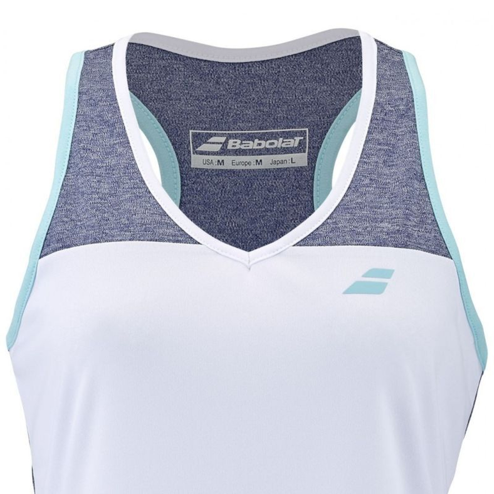 Женский топ теннисный Babolat Play Tank Top Woman - белый