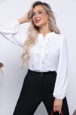 Блуза "Шарлиз" Б7255 (вайт) LT Collection (Акция)