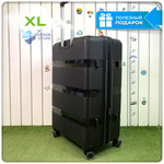 Большой чемодан  Mironpan 95, Черный, с расширителем