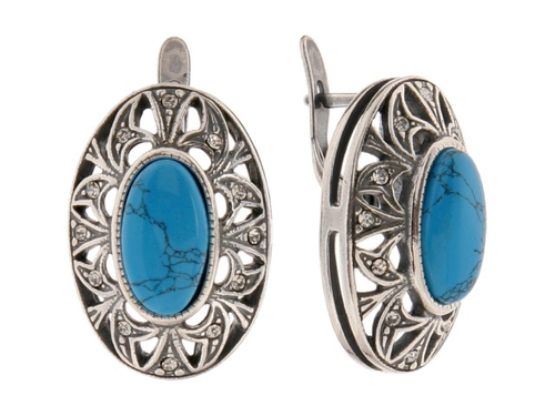 "Урал" серьги из коллекции "Самоцветы" от Jenavi