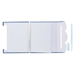 Блокнот детский Basir, с ручкой, на липучке, формат А6, серия "Космос", переплет 7БЦ, 15*13 см, 48 листов, ассорти