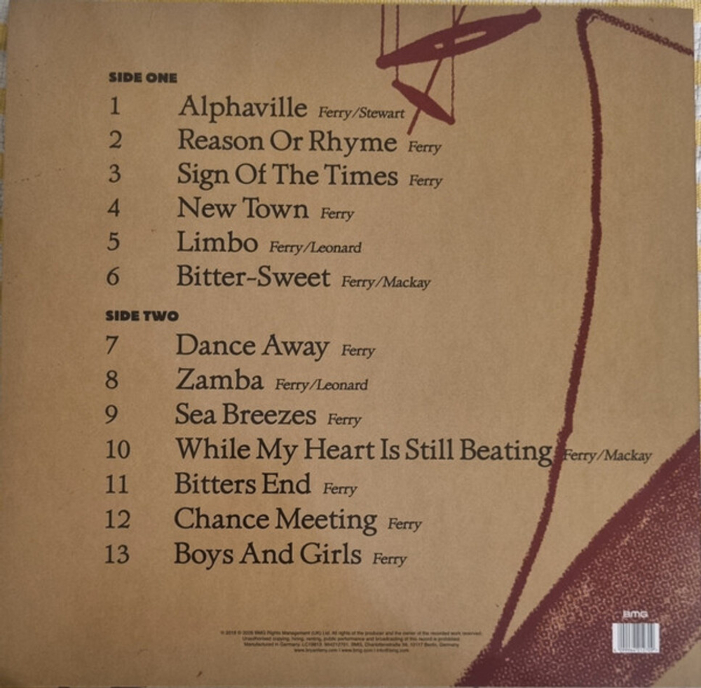 Bryan Ferry and His Orchestra / Bitter-Sweet (Limited Edition)(Coloured Vinyl)(LP)