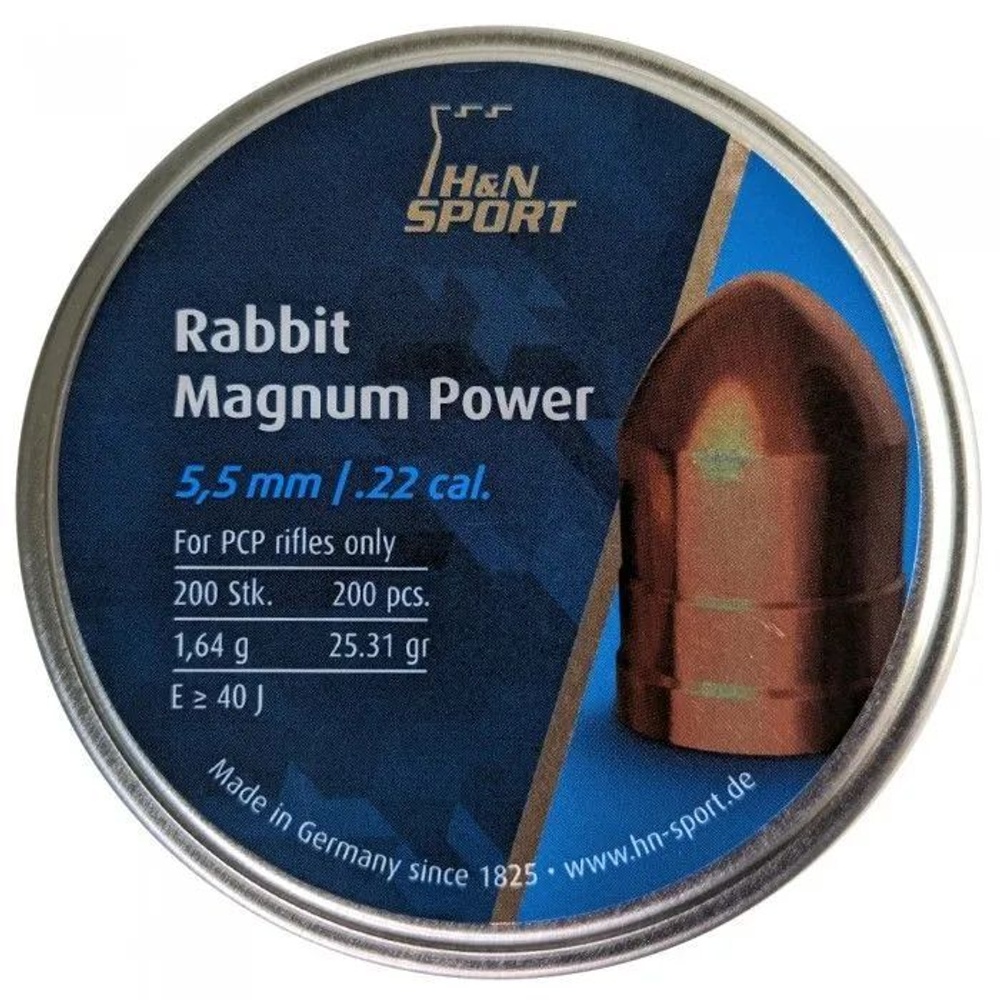 Пуля пневм. 5,5 H&N Rabbit Magnum Power, 1,67, 200 шт/бан
