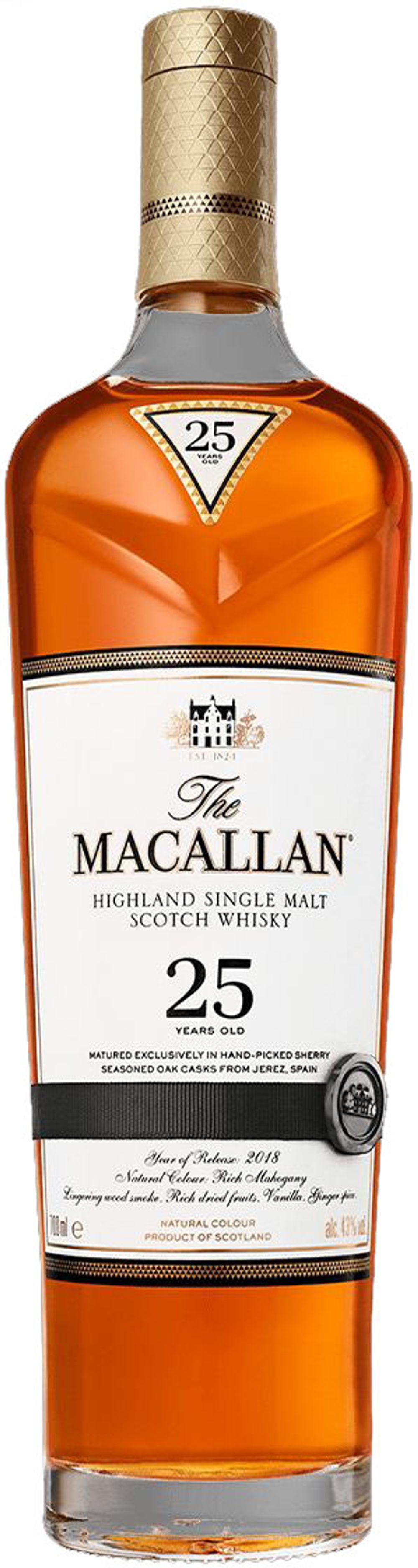 Макаллан Шерри Оак. Шотландский виски, 25 лет выдержки. 0,7 Л