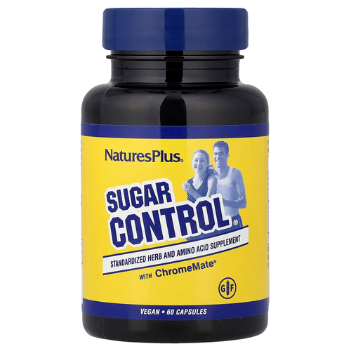 NaturesPlus, Sugar Control® с ChromeMate®, 60 капсул