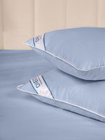 Подушка пуховая Вега Люкс 50х90 Голубая