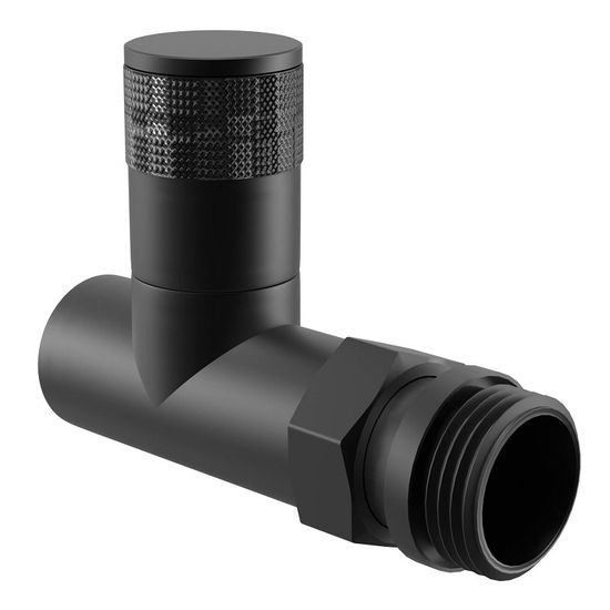 Набор ручной регулировки Royal Thermo Piano (2 шт.) 1/2" прямой, цвет чёрный (RTE 56.0011)