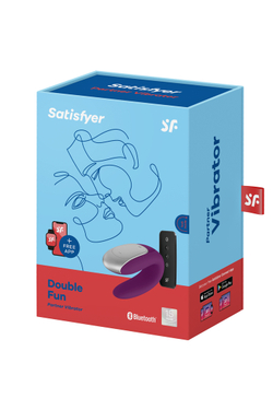 Satisfyer Double Fun Connect App - Парный вибратор с пультом ДУ