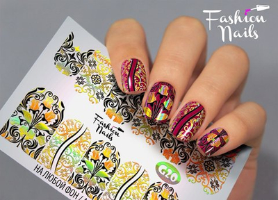 Слайдер-дизайн Fashion Nails Серия G № 20