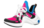 LOUIS VUITTON Archlight 1.0 Fabric Abrasion Resistant Abrasion Resistant Low top Casual Shoes Women"s Pink Blue White