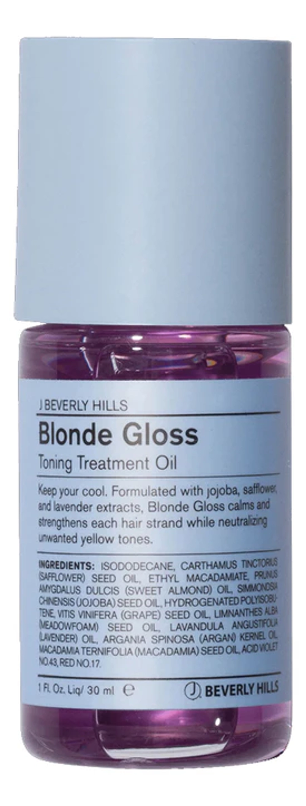 J BEVERLY HILLS Масло для холодного блеска -Blonde Gloss Toning Treatment Oil, 30мл