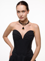 Колье "Queen" Gold черный агат