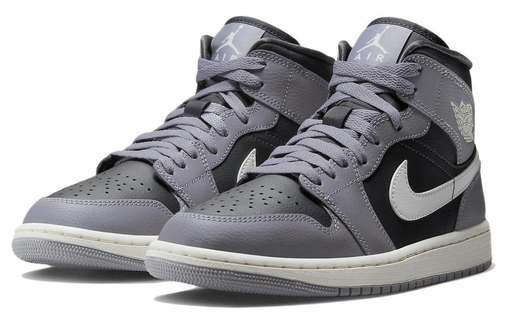Кроссовки Jordan Air Jordan 1 Mid "Cement Grey" (Женская размерная сетка)