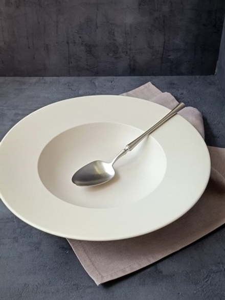Тарелка глубокая d=31 cм,фарфор "NOBLE" серия "Fine Plus-Light Grey"