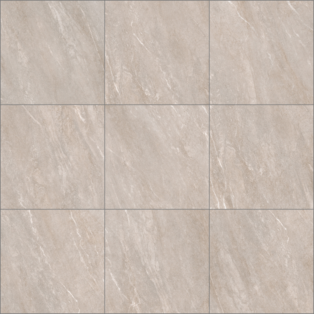 Керамогранит Alma Ceramica Angara 60x60 см 1.8 м² матовый цвет бежевый