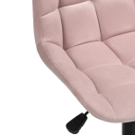 Офисное кресло Woodville Честер розовый, черный, ножки черные