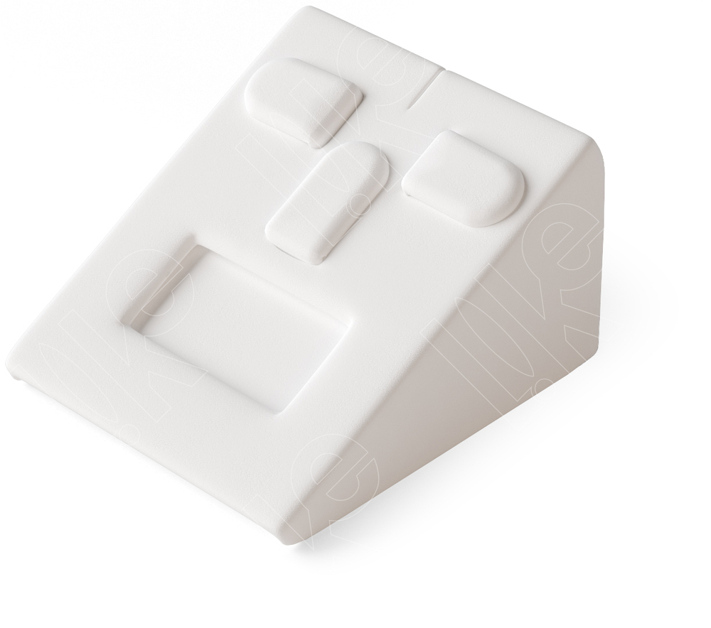 Вкладыш для планшета Бета/стойка/для гарнитура/3 язычка/окошко для бирки/прорезь для нитки