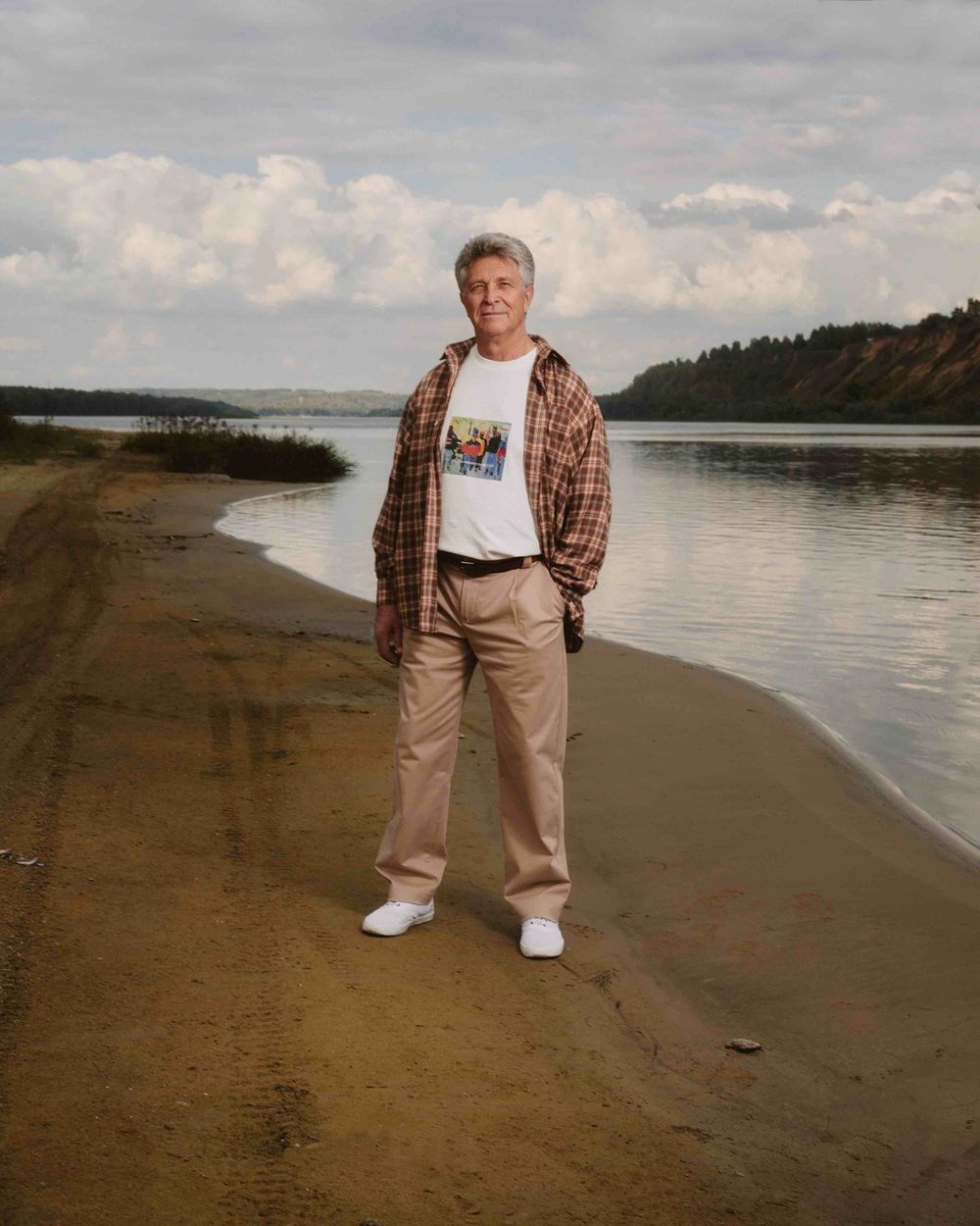 Брюки Called a Garment Classic wide chinos Мужские песочные