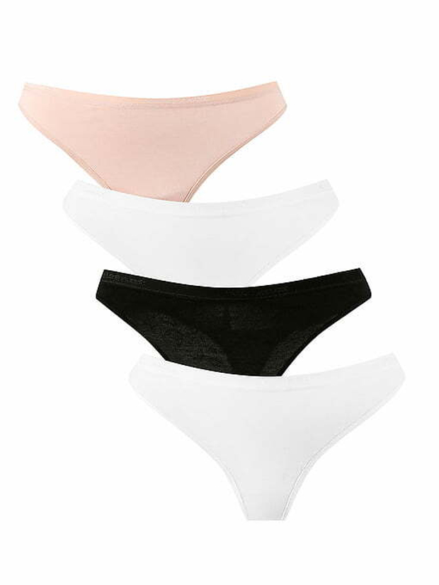 Трусы женские стринги. Набор из 4-х штук