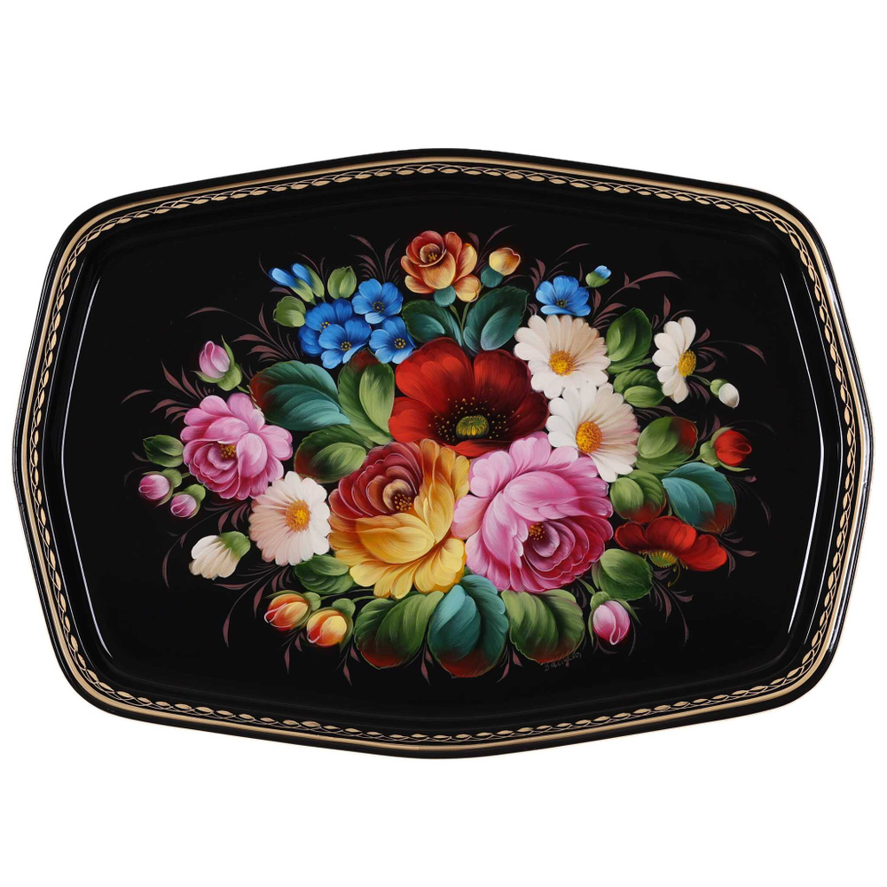 Zhostovo metal tray A18D28022540