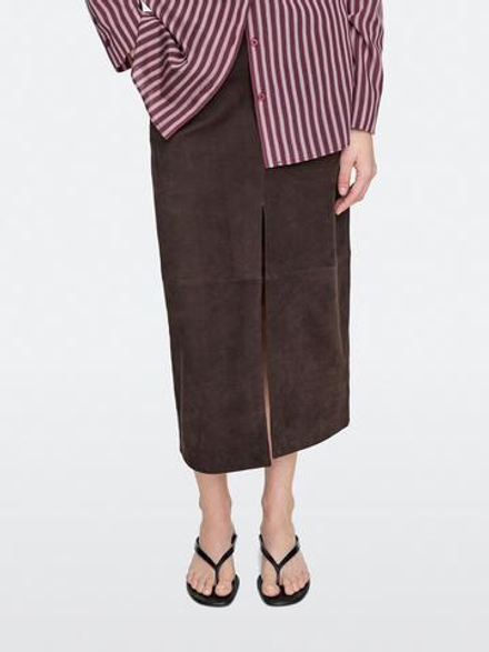 Massimo Dutti Сандалии на среднем каблуке с разделителем для пальцев ног, черный