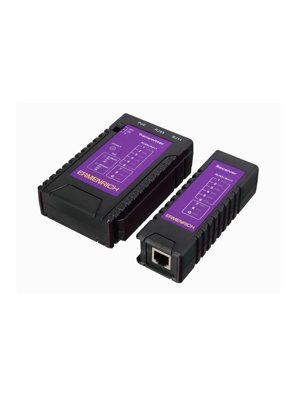 Тестер кабельный NetGeeks NP10 фиолет. Ermenrich 85300