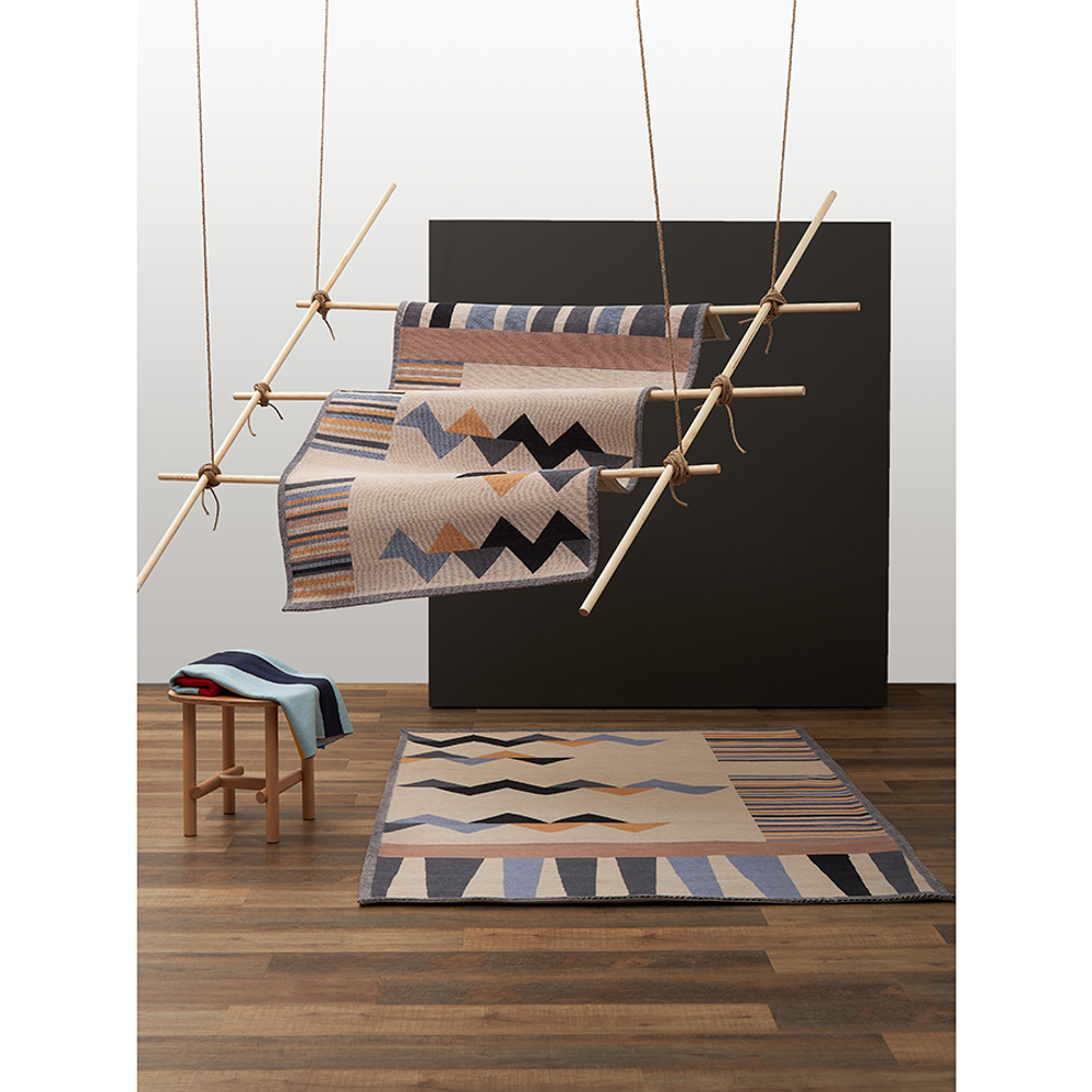 Плед из хлопка по мотивам нанайских орнаментов из коллекции cultural heritage, 130х180 см