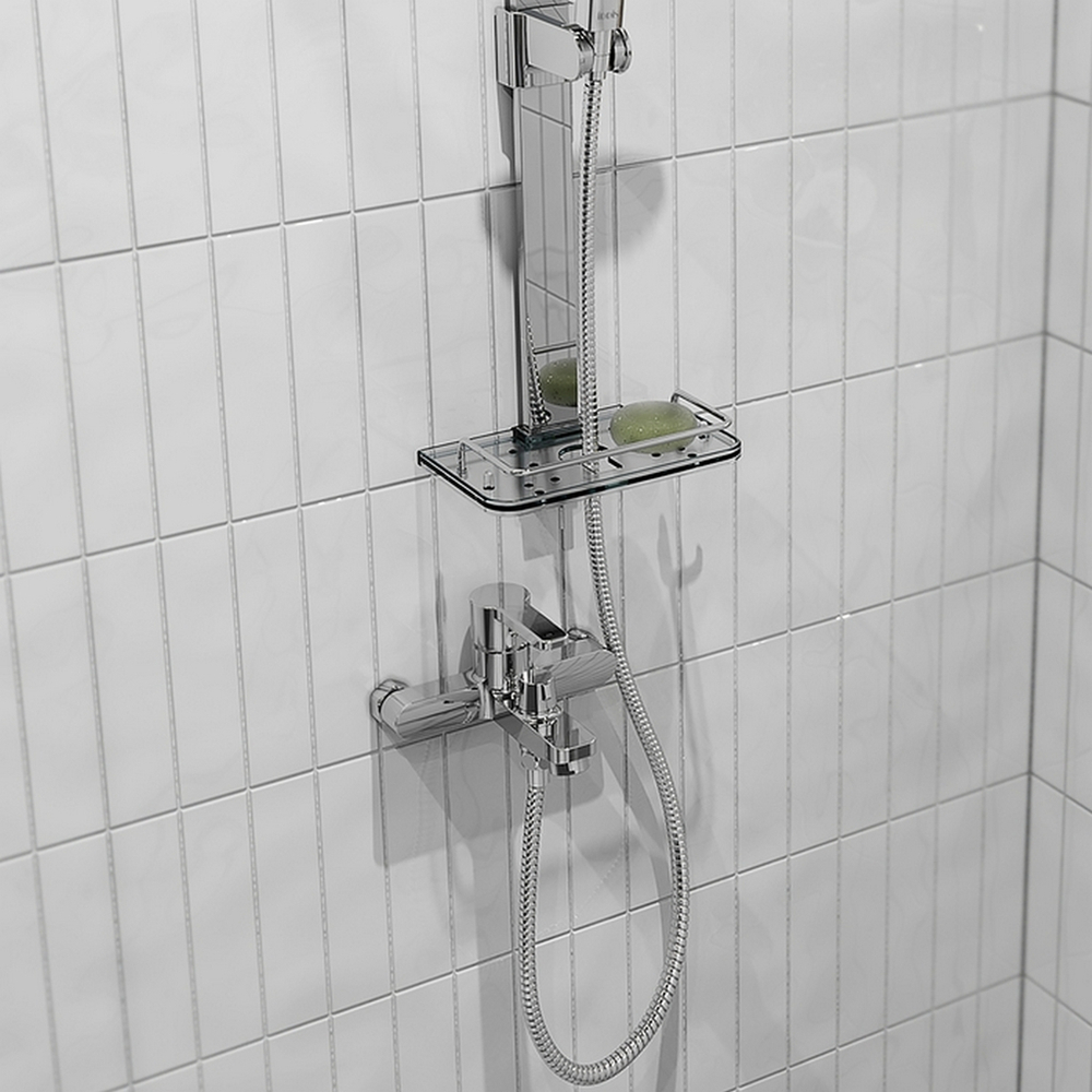 Шланг душевой 120см IDDIS A50211 1.2 "Optima Home" ПВХ нерж. сталь, ХРОМ, коробка