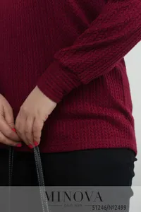 Свитер 2499-бордо Minova