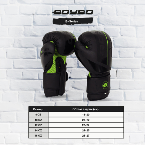 Боксерские перчатки B-Series Черные