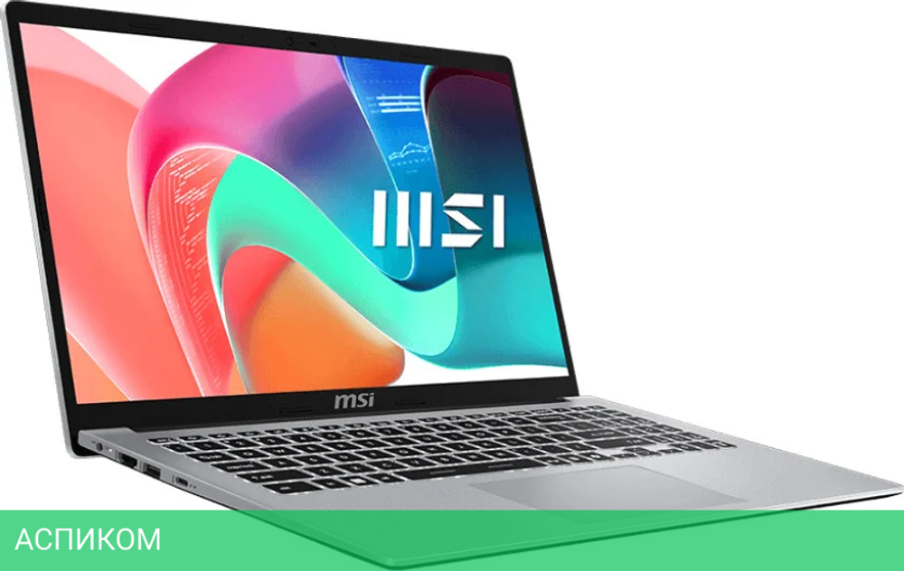 Ноутбук MSI MS-15S1 Modern 15 F1MG-090XBY Urban Silver (9S7-15S112-090)