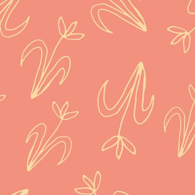 Нежный цветочный узор на розовом фоне