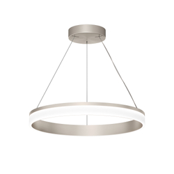 Подвесной светильник RING, ?600 мм, LED, 38Вт, 4000К, алюминий+акрил, сатин. никель