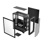 Корпус PCCooler C3D510 BK ARGB EATX/ATX/mATX/ITX USB3.0, 2xUSB2.0 Black