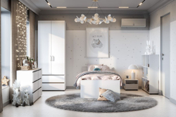 Токио Пенал Белый текстурный