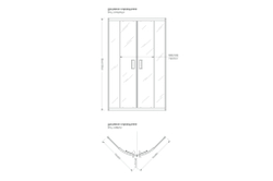 Душевое ограждение "Classic Black"