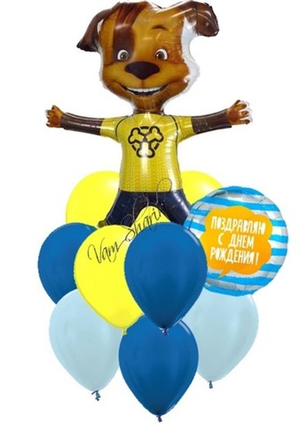 Букет "Поздравление от Дружка" Барбоскины