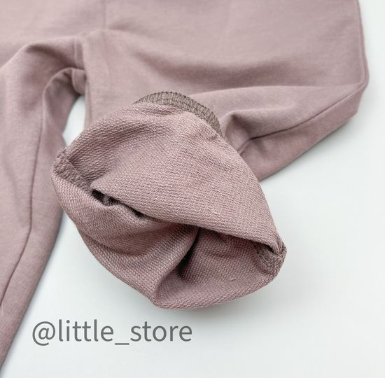 Джоггеры из футера(тонкого), Коричневые