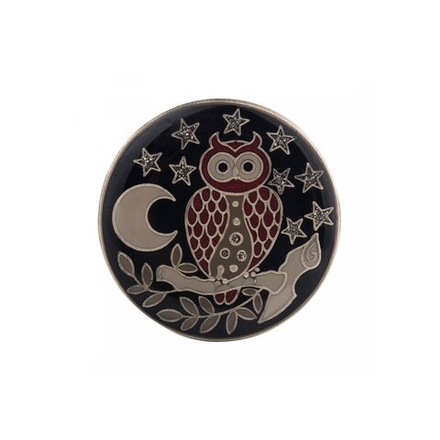 Брошь Clara Bijoux Сова F25152-12 BW