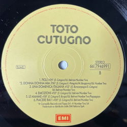 Винтажная виниловая пластинка LP Toto Cutugno (Italy 1990)