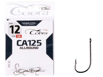 Крючки Cobra ALLROUND CA125  №12, 10 шт.
