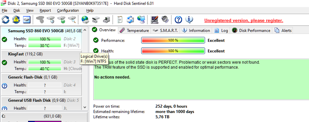 Накопитель SSD 500 Gb Samsung 860 EVO (RTL) 2.5" (MZ-76E500BW)