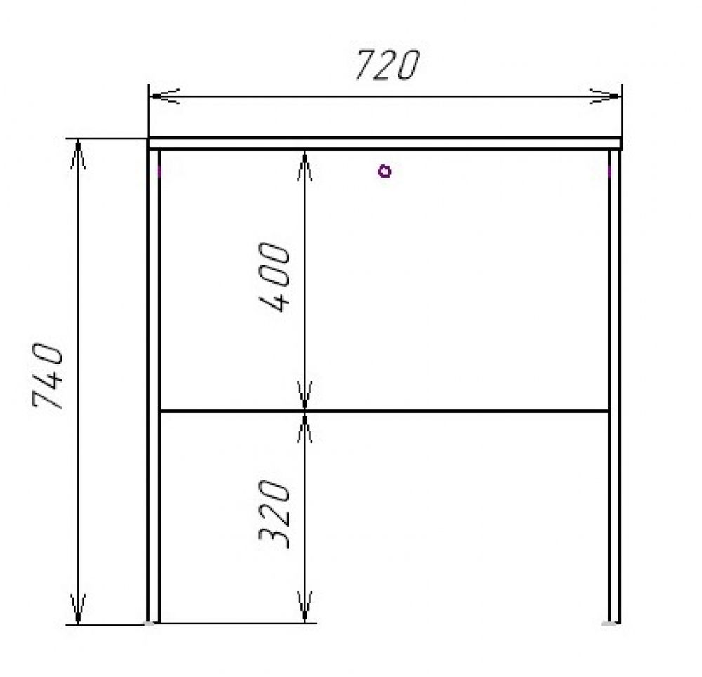 Стол письменный мини Уфимка (венге)