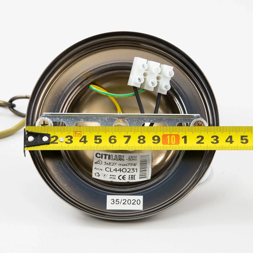 Citilux Шербург-2 CL440231 Люстра витражная подвесная Бронза