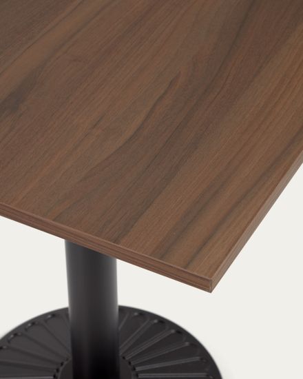 Столешница Tiaret из меламина с отделкой под орех, 70 x 70