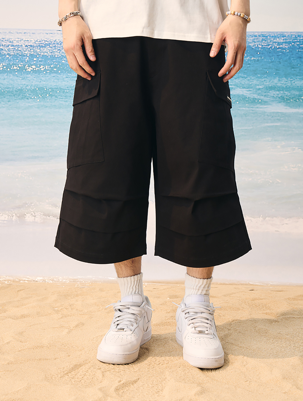 Шорты HARSHandCRUEL Pleated Cargo Jorts
