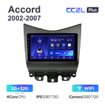 Teyes CC2L Plus 9" для Honda Accord 2002-2007