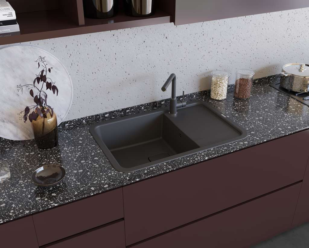 Мойка Omoikiri Tasogare 86-DC Artgranit | Темный шоколад