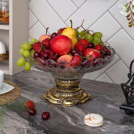 Фруктовница-конфетница Флора Бронза Мейджи